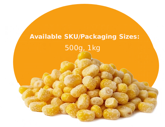 Sweet Corn Packaging Sizes